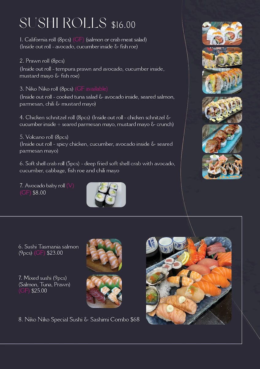 Menu Niko Niko Echuca-1