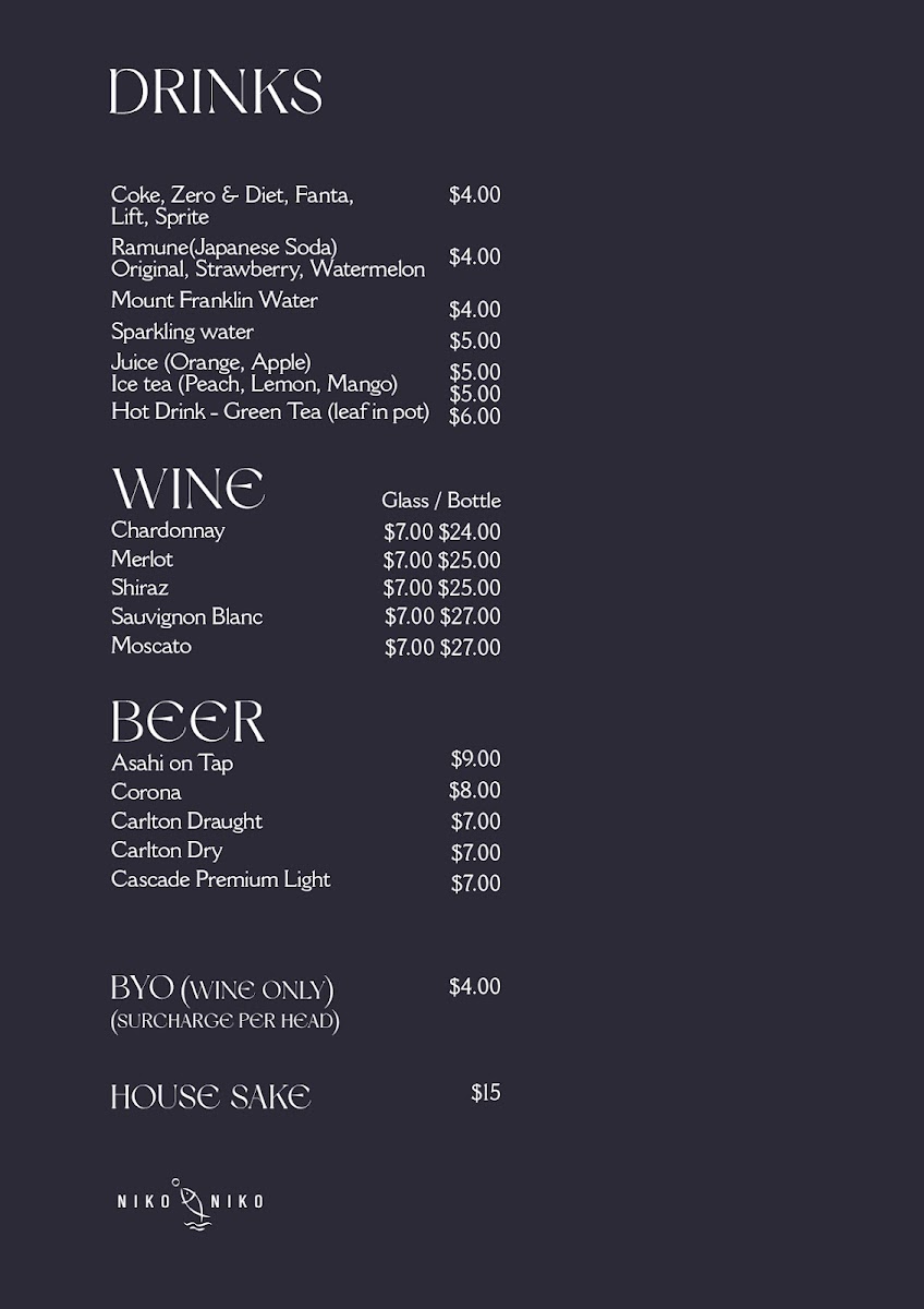 Menu Niko Niko Echuca-5